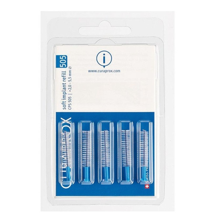 CURAPROX CPS 505 soft implant (Blue - 5 pieces) – Interdental brushes