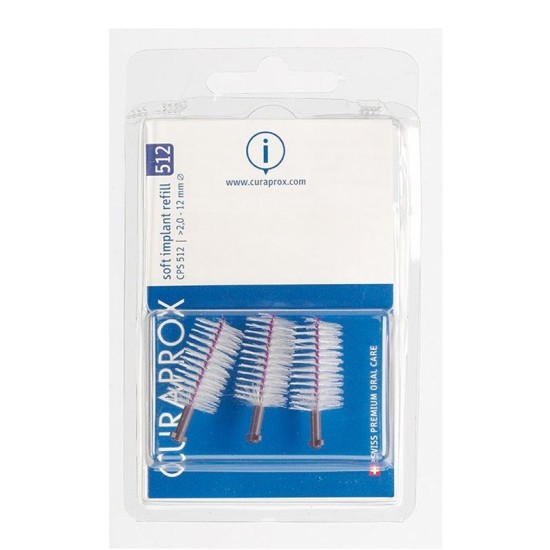 CURAPROX CPS 512 soft implant (ΜΟΒ - 5 τεμάχια) – Μεσοδόντια βουρτσ...