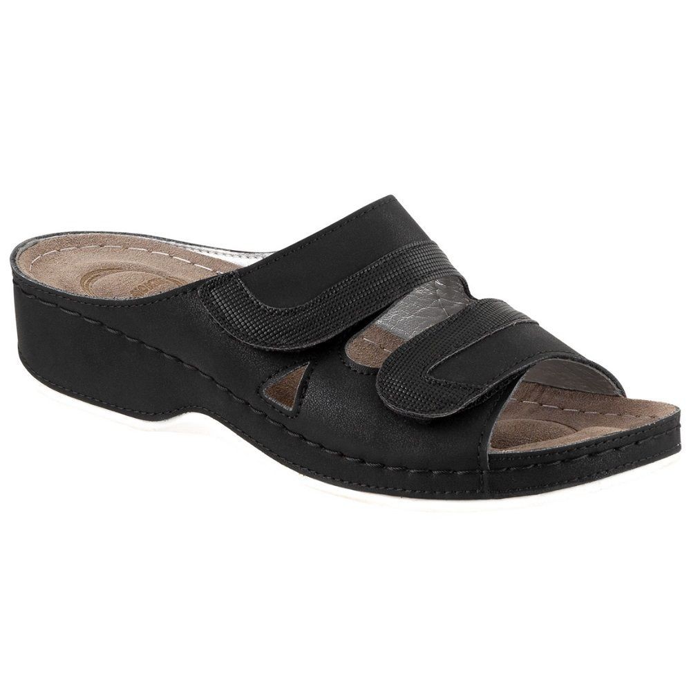 NATURELLE 3071 BLACK ANATOMIC SANDALS