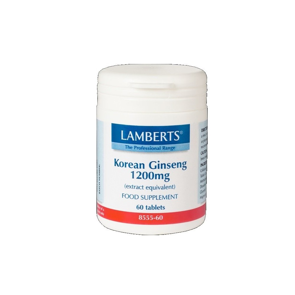 LAMBERTS KOREAN GINSENG 1200mg 60 tabs