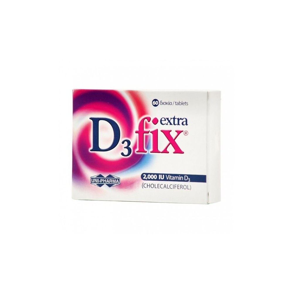 UNIPHARMA D3-FIX EXTRA TABL 2000 IU/TABL BTX60 TAB 60pcs