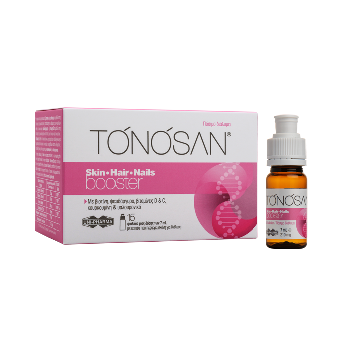 UNIPHARMA TONOSAN Skin-Hair-Nails Booster [BTx15Vials] 15pcs