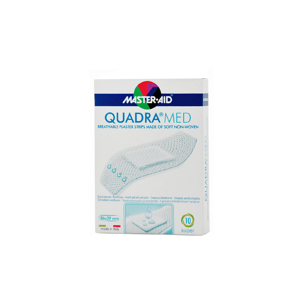 MASTER AID QUADRA MED( Cassettes in white color)Quadra - 10 strip SUPER.