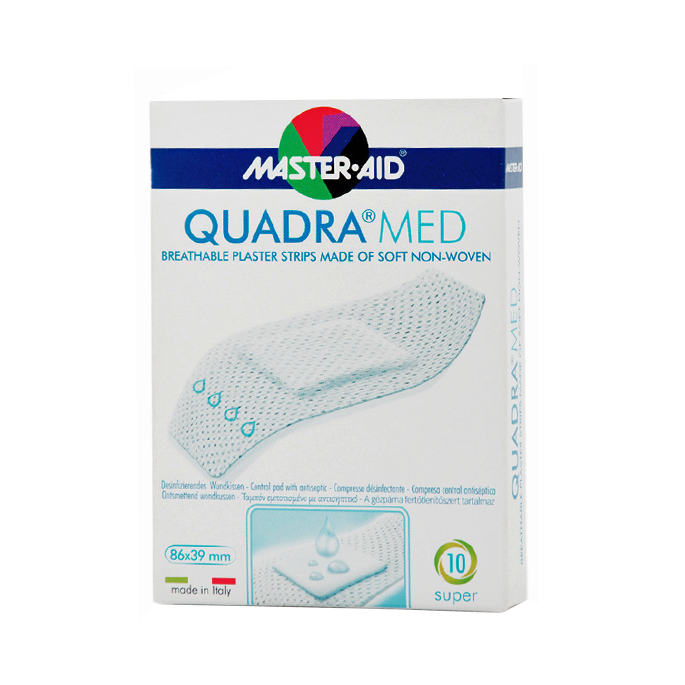 MASTER AID QUADRA MED( Cassettes in white color)Quadra - 10 strip SUPER.