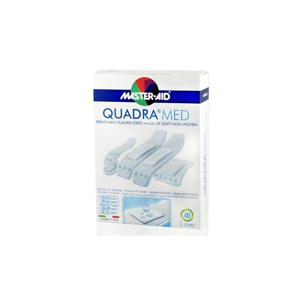 MASTER AID QUADRA MED (Κασετίνες σε λευκό χρώμα) Quadra - 40 strip ...