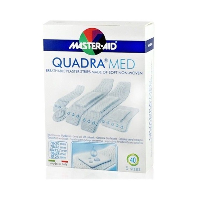 MASTER AID QUADRA MED (Κασετίνες σε λευκό χρώμα) Quadra - 40 strip ...