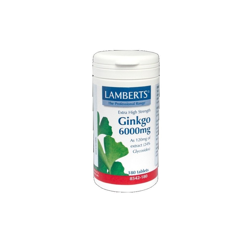 LAMBERTS GINKGO BILOBA 6000mg 30tabs