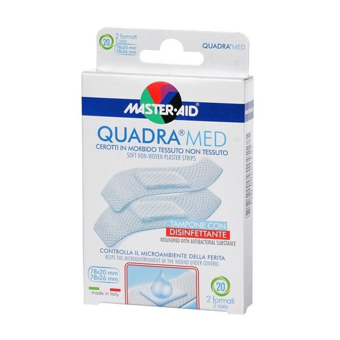 MASTER AID QUADRA MED (Cassettes in white color ) Quadra - 20 strip Narrow/Wide. MASTER AID QUADRA MED (Cassettes in whitecolor