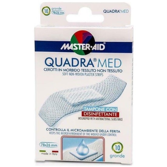 MASTER AID QUADRA MED (Cassettes in white color) Quadra - 10 strip Wide.