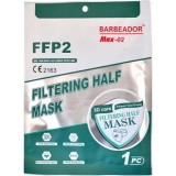 ΜΑΣΚΑ ΥΨΗΛΗΣ ΠΡΟΣΤΑΣΙΑΣ Barbeador 3D Care FFP2 (15cm x 11cm) Protective Masks [Black] 20τμχ
