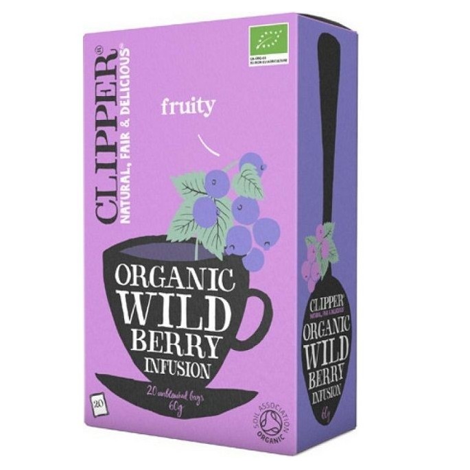 CLIPPER BIO tea Wild Berry 20 bags x 2.5g (50gr)
