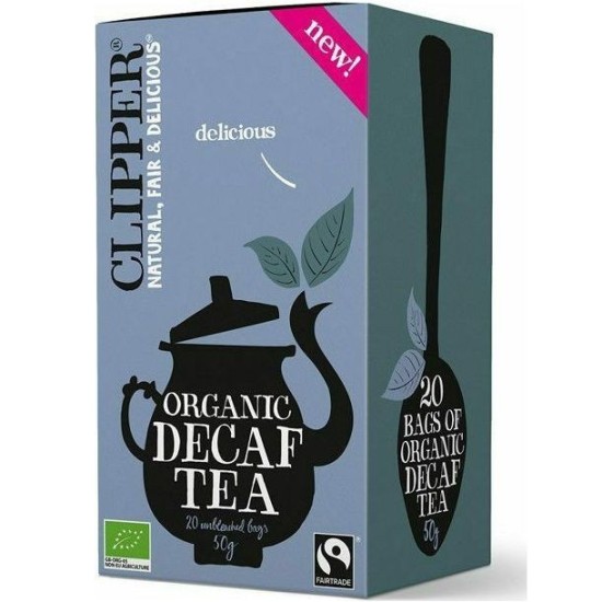 CLIPPER BIO BLACK TEA DECAF 20 bags-50g