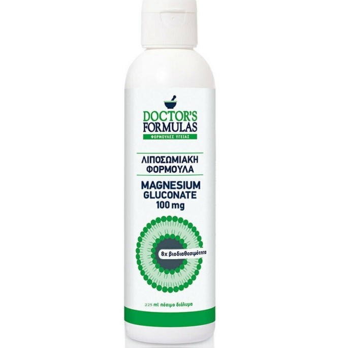 DOCTORS FORMULAS Liposomal MAGNESIUM GLUCONATE 100mg 225ml