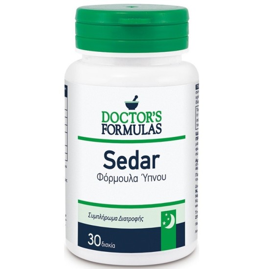 DOCTORS FORMULAS SEDAR 30 VEG.TABLETS