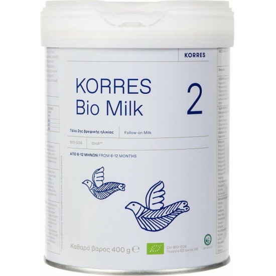 Korres Bio Milk 2 Βιολογικό Γάλα από 6-12 Μηνών 400g