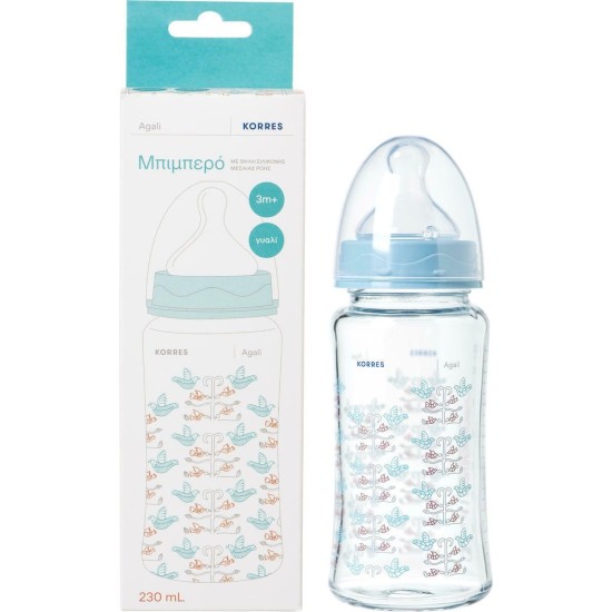 KORRES ΓΥΑΛΙΝΟ ΜΠΙΜΠΕΡΟ ΜΕΤΡΙΑ ΡΟΗ 230ML