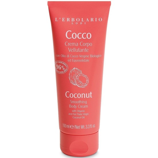 L'Erbolario Cocco - Crema Corpo Vellutante - Βελούδινη κρέμα Σώματος από οργανικό έλαιο καρύδας -100ml