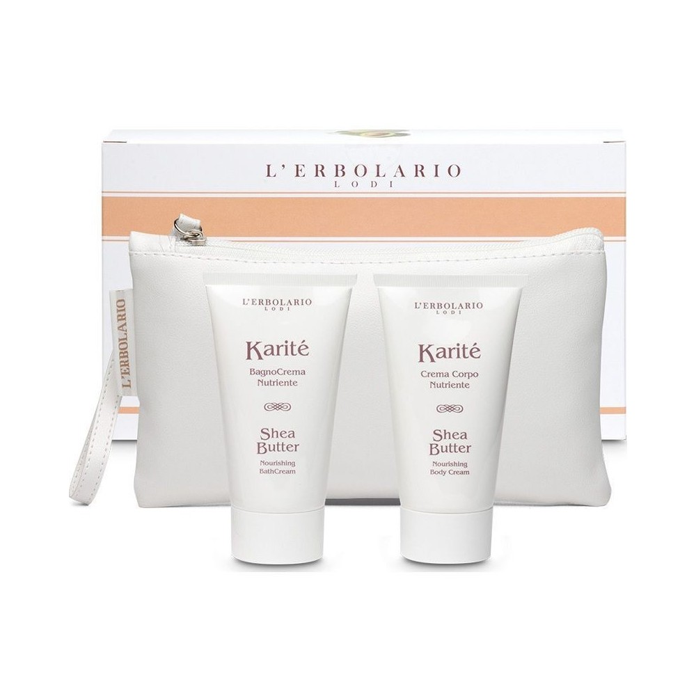 L'Erbolario Karite Shea Butter Nourishing Bath Cream 75ml & Nourishing Body Cream 75ml