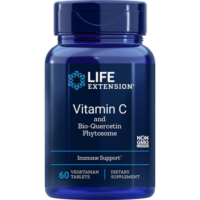 Life Extension VITAMIN C & BIO-QUERCETIN PHYTOSOME 1000MG 60 TABS