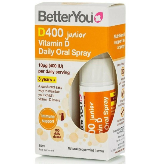 BetterYou  DLuxJunior 400IU oral spray 15ml