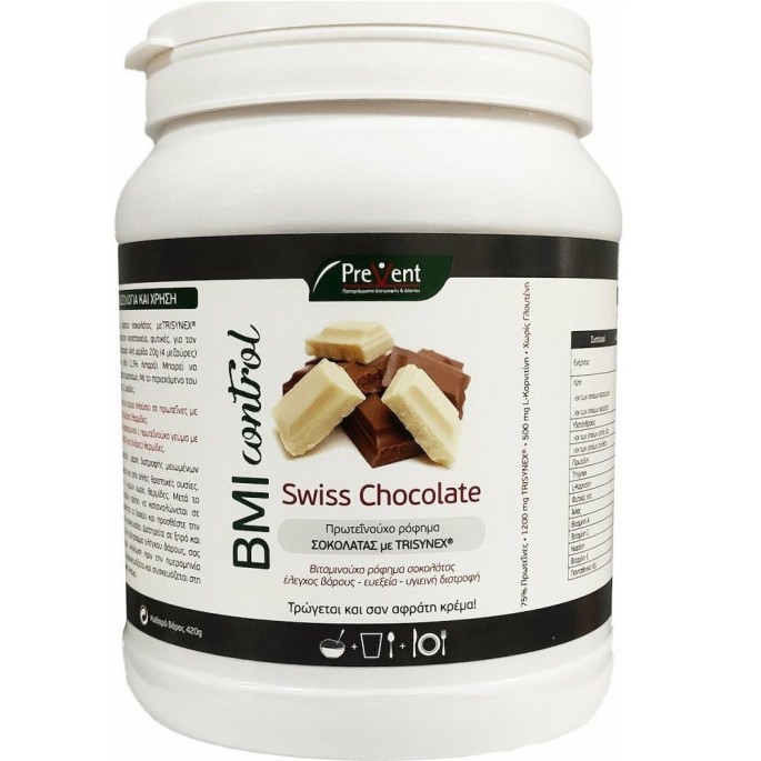 PREVENT ΒΜΙ CONTROL ΜΕ TRISYNEX SWISS CHOCOLATE 432GR