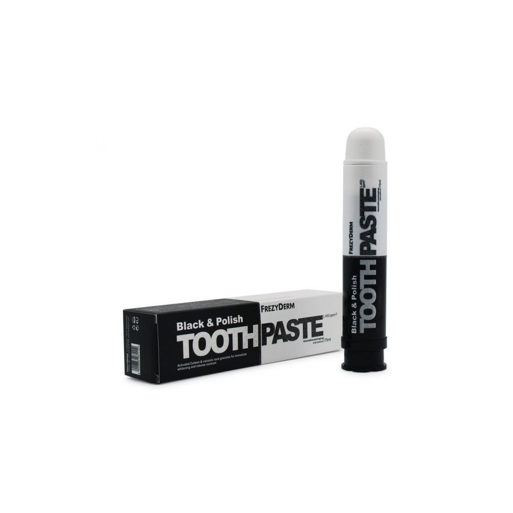 FREZYDERM FD TOOTHPASTE BLACK & POLISH75ml
