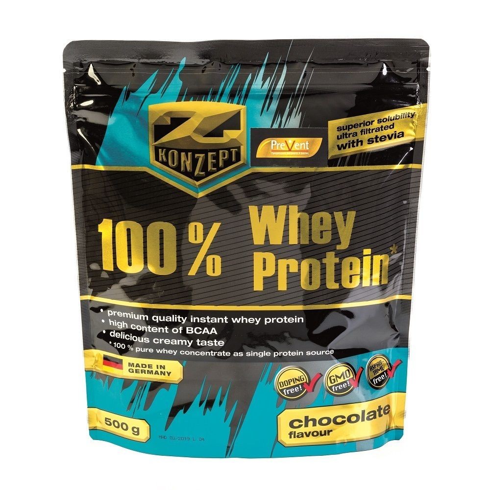 PreVent Z-Konzept Whey Protein 100% Protein Drink 500gr (in 2 flavors Chocalate - Vanilla)