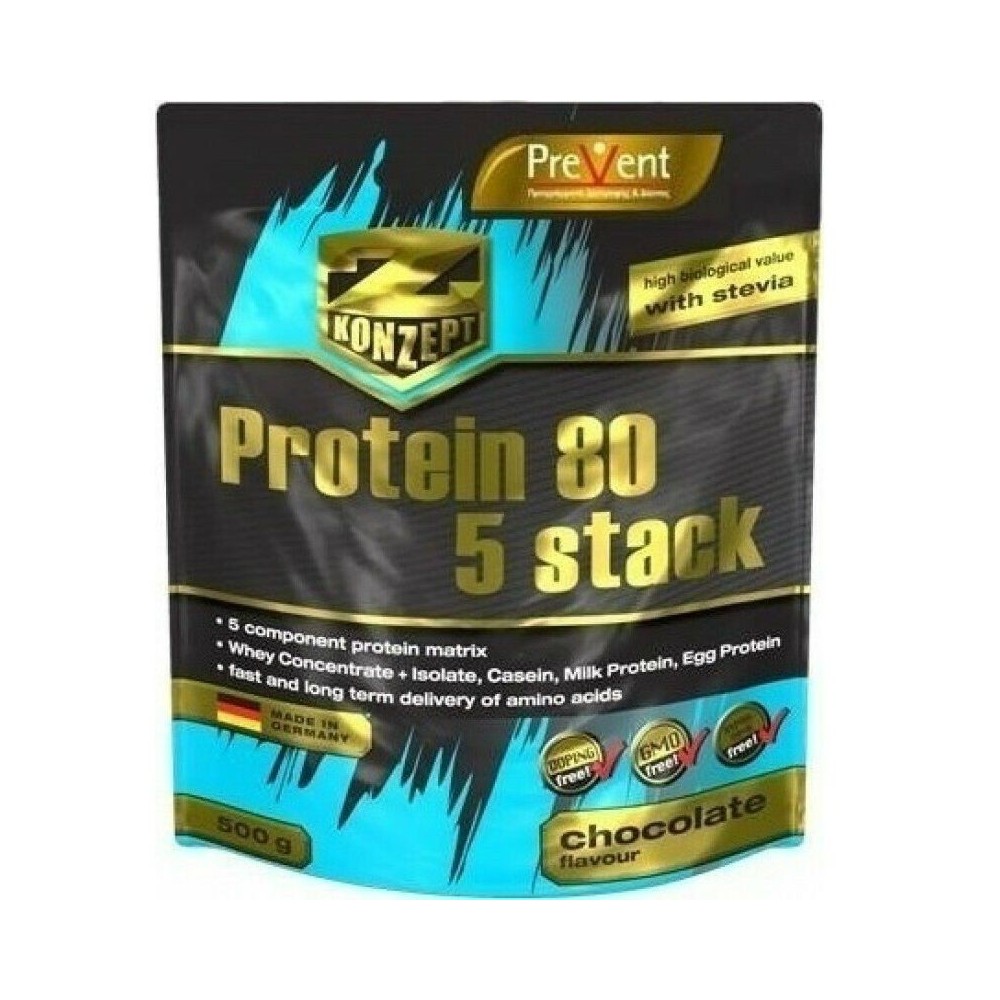 PREVENT Z CONCEPT PROTEIN 80 5 STACK CHOCOLATE FLAVOR 500gr