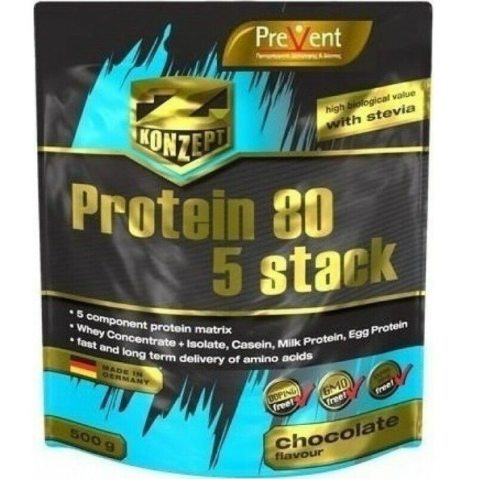 PREVENT Z CONCEPT PROTEIN 80 5 STACK CHOCOLATE FLAVOR 500gr