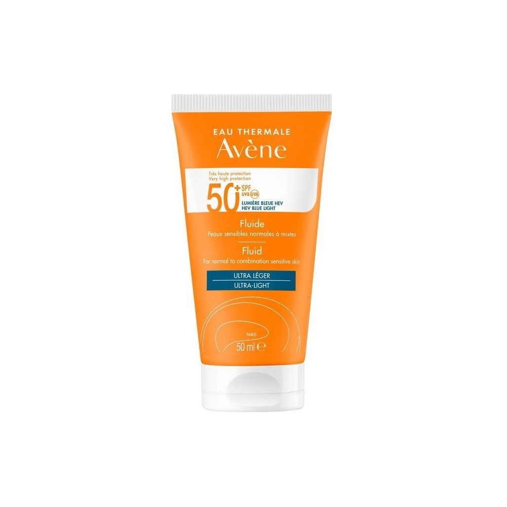 Avene Soleil Fluid - Emulsion sans Parfum  spf 50+, 50 ml
