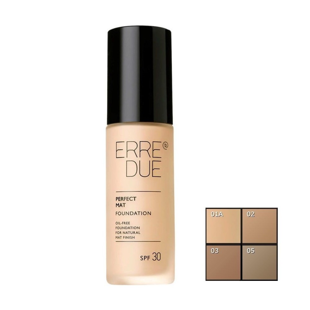 Erre Due Perfect Mat Touch Foundation 30ml 4 SHADES