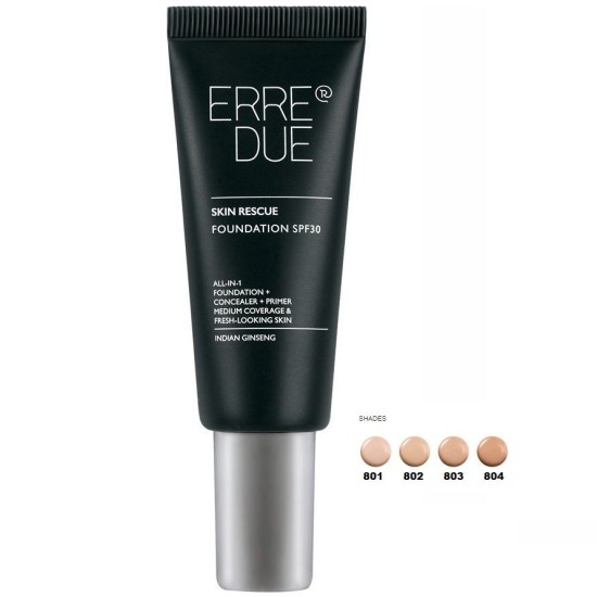 Erre Due SKIN RESCUE FOUNDATION SPF30 30ml 4 ΑΠΟΧΡΩΣΕΙΣ