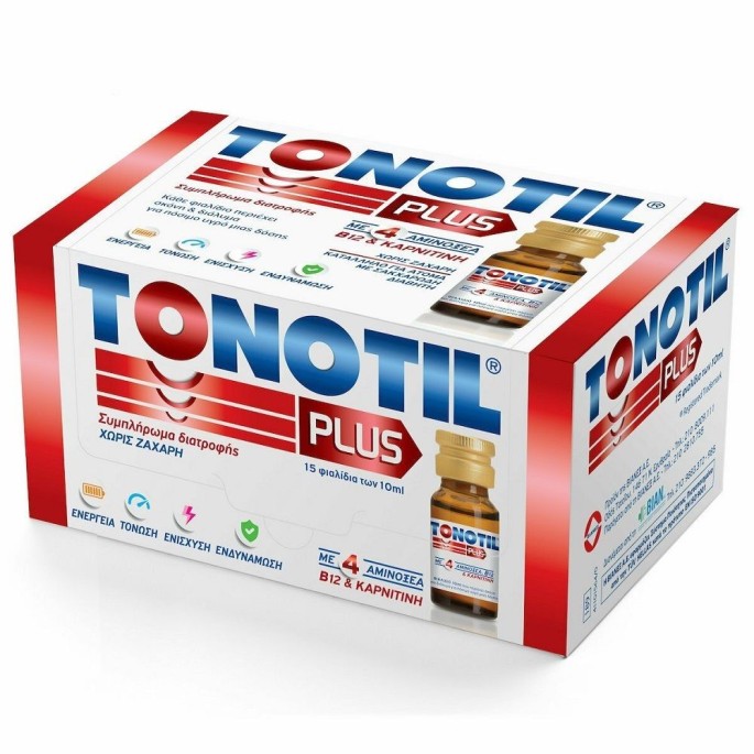 Tonotil Plus Dietary Supplement 15amp x 10ml !!!