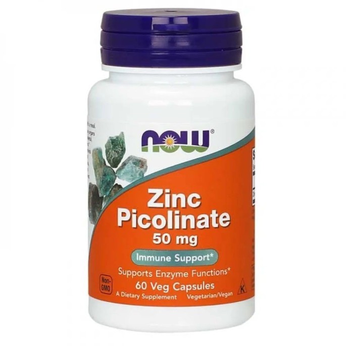 Now Foods Zinc Picolinate 50mg 60caps
