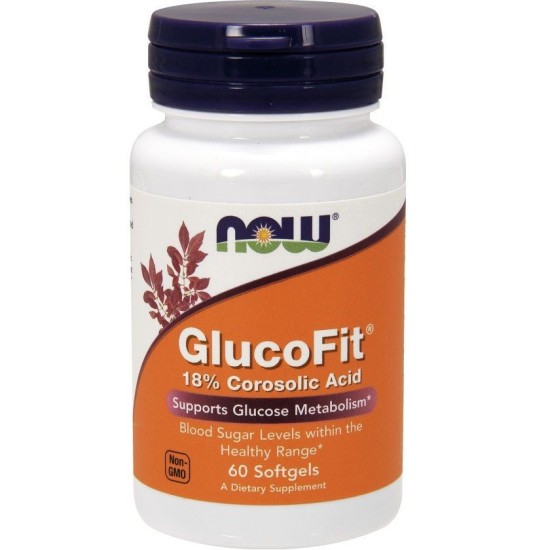 NOW Glucofit 18% Corosolic Acid - 60 softgels