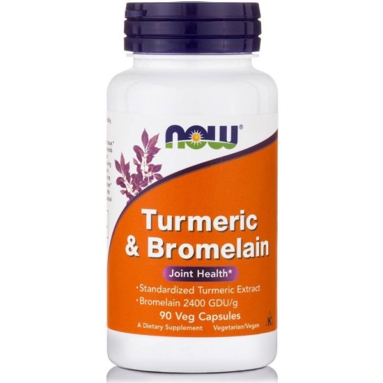 Nowfoods TURMERIC & BROMELAIN 300mg/150mg 90 CAPS