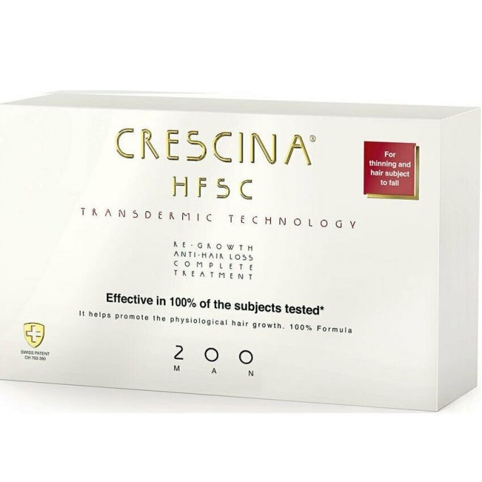 CRESCINA HFSC 100% 200 MAN 10+10 vials Complete Treatment