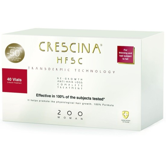 CRESCINA TRANSDERMIC HFSC COMPLETE TREATMENT 200 ΓΥΝΑΙΚΕΣ 20+20 AMPOULES
