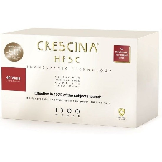 CRESCINA TRANSDERMIC HFSC COMPLETE TREATMENT 1300 ΓΥΝΑΙΚΕΣ 20+20 AMPOULES