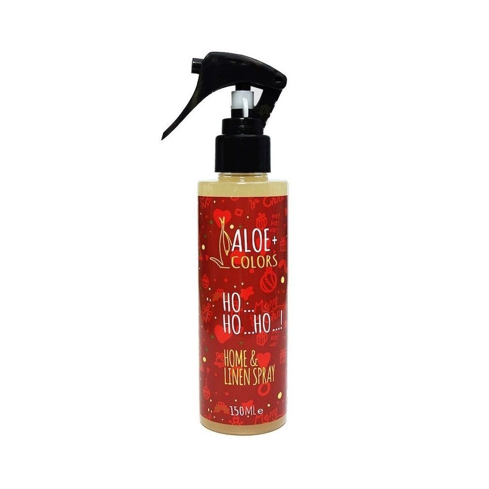 Aloe Plus Colors Home & Linen Spray Ho Ho Ho-Αρωματικό Σπρέι Χώρου με Άρωμα Μελομακάρονο, 150ml