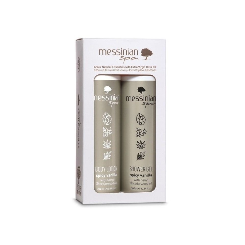 MESSINIAN SPA Shower gel 300ml + Body Milk 300ml spicy-vanilla
