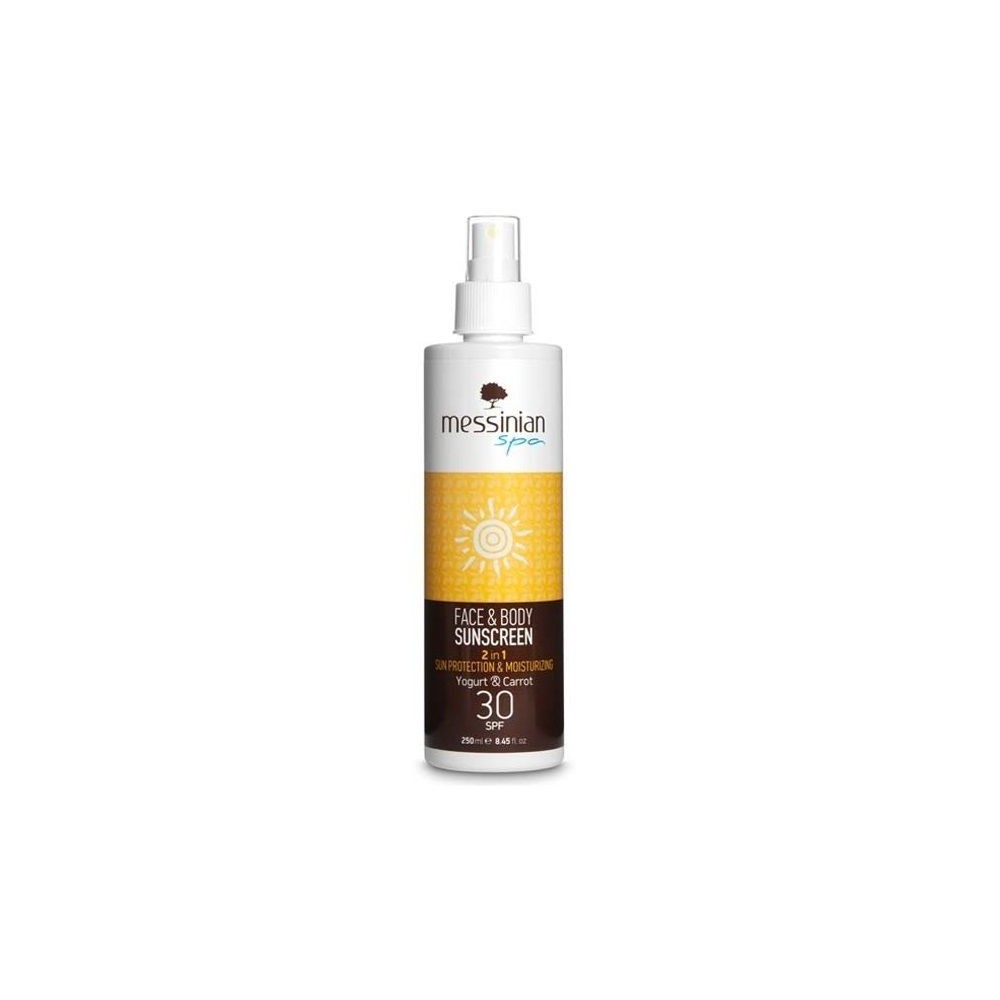 MESSINIAN SPA SUNSCREEN YOGURT & CARROT SPF 30 - 250ML