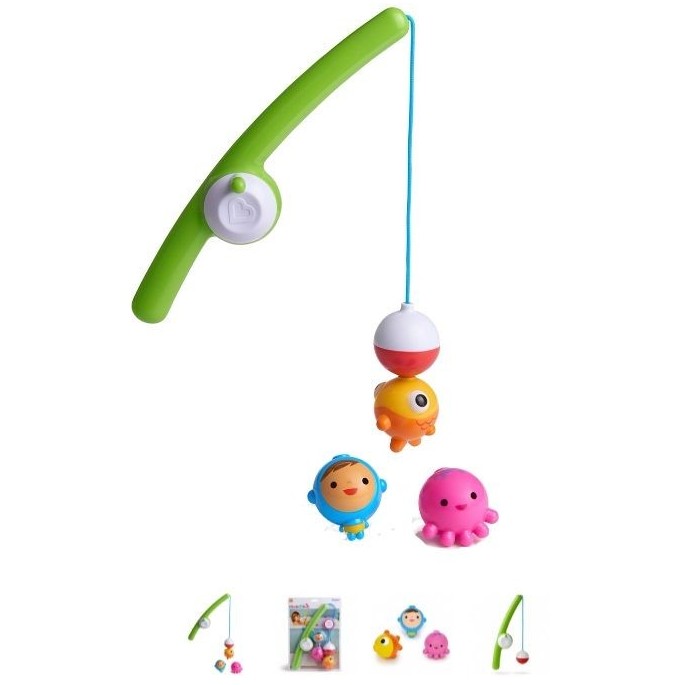 Munchkin GONE FISHIN' BATH TOY Καλάμι Ψαρέματος με Μπουγελόφατσες