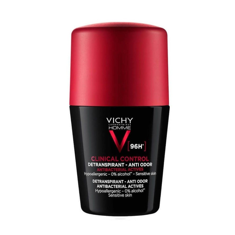 Vichy Homme Clinical Control Anti Odor Αποσμητικό 96h σε Roll-On 50ml