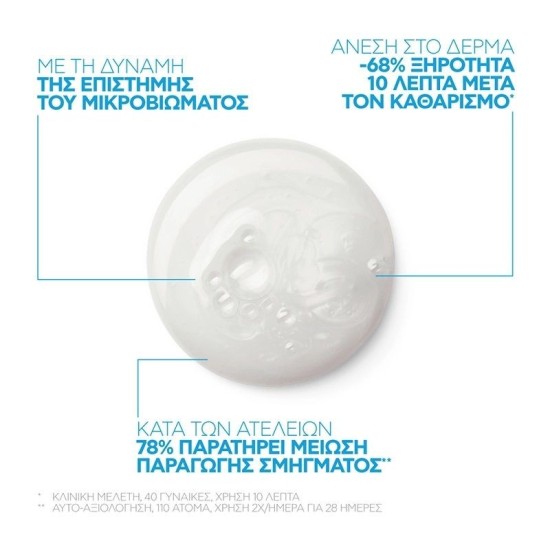 La Roche Posay Κρέμα Καθαρισμού Effaclar H Iso - Biome sensitive skin 390ml