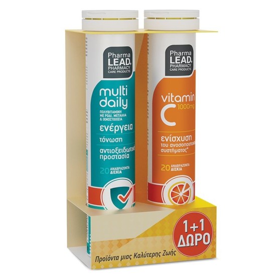 Pharmalead Multi Daily MultiVitamin 20 Effer.tabs & Vitamin C 1000mg 20 Effer.tabs