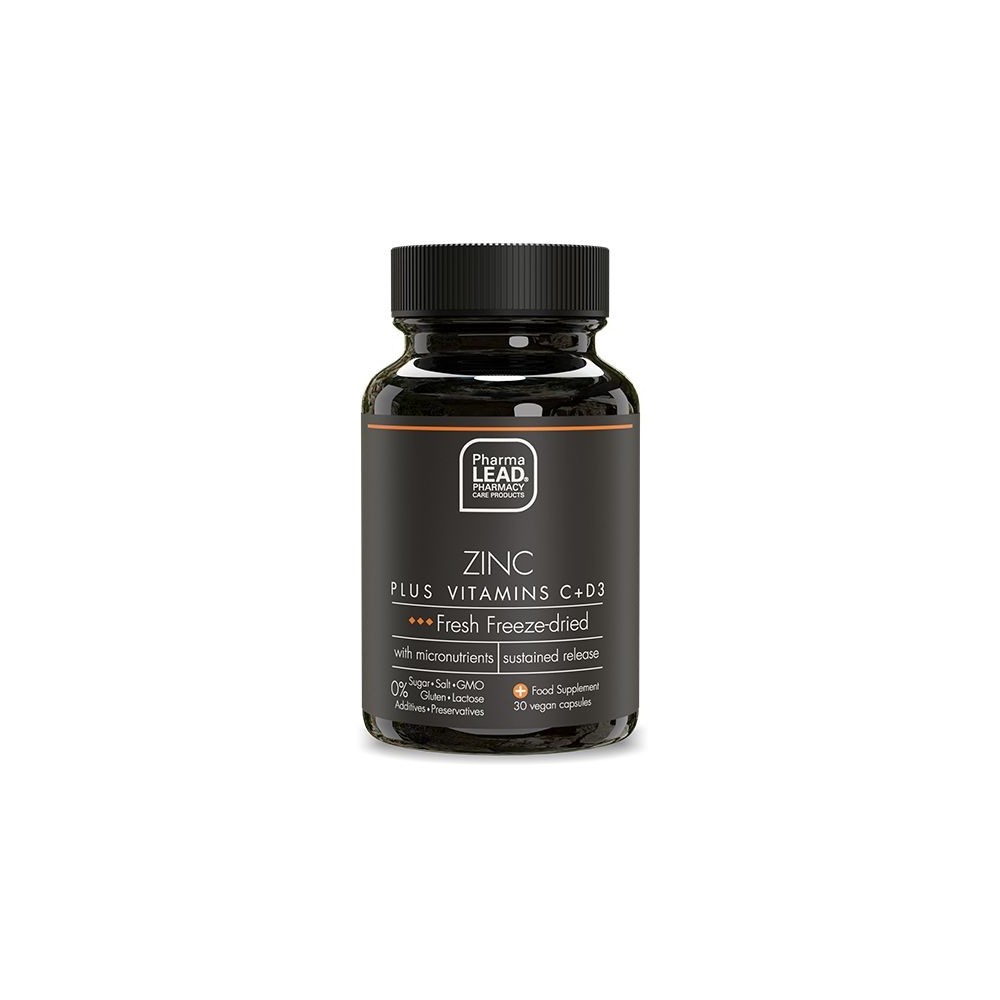 Pharmalead Black Range Zinc Plus Vitamins C + D3  30 vcaps