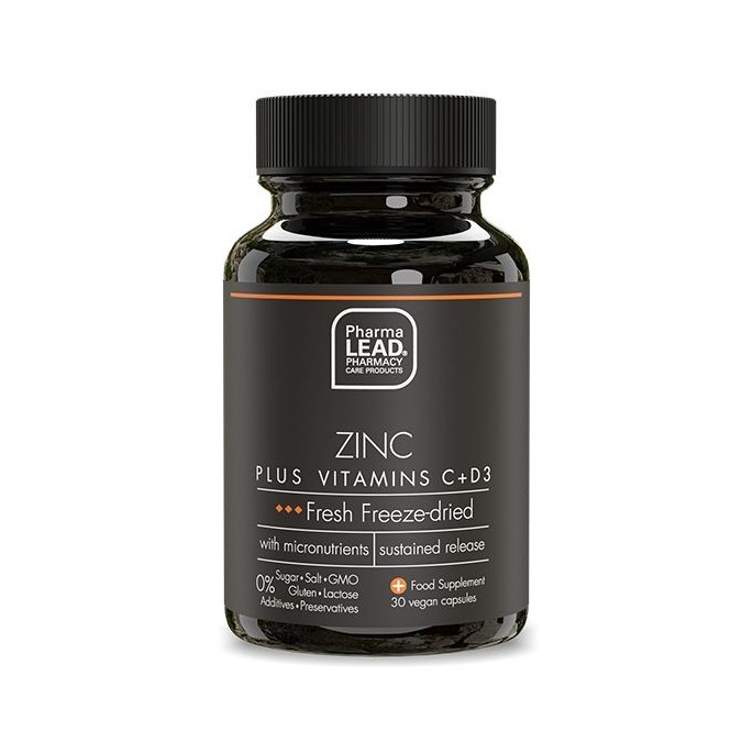 Pharmalead Black Range Zinc Plus Vitamins C + D3  30 vcaps