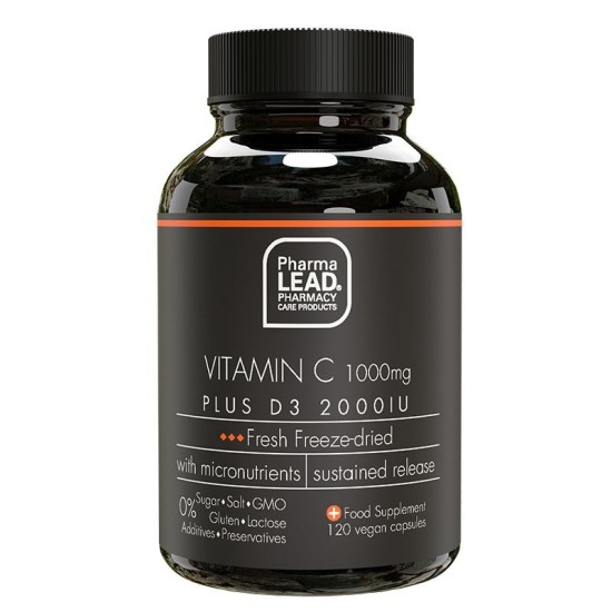 Pharmalead Black Range Vitamin C 1000mg Plus D3 2000IU 30 vcaps