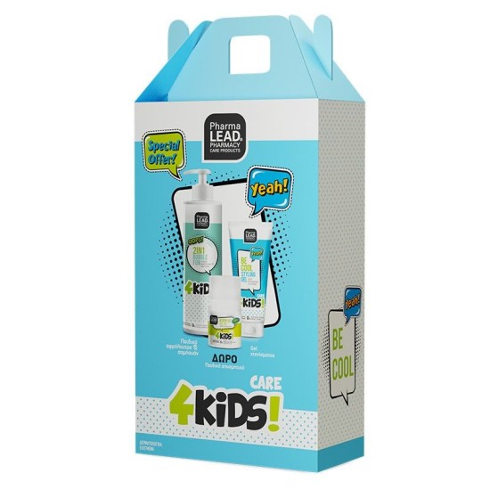 Pharmalead Boy Promo Box 4Kids 2in1 Bubble Fun 500ml + Be Cool Styling Gel 100ml + Gift Hurry up Roll on 50ml
